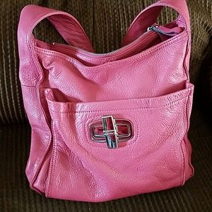 B Makowsky pink handbag